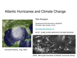 Atlantic Hurricanes and Climate Change