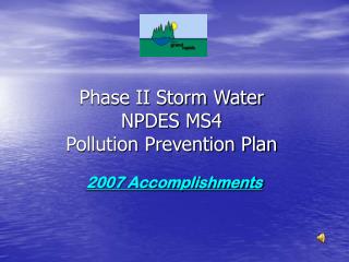 Phase II Storm Water NPDES MS4 Pollution Prevention Plan