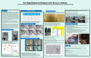 Two Rapid Enhanced Flushing NAPL Recovery Methods