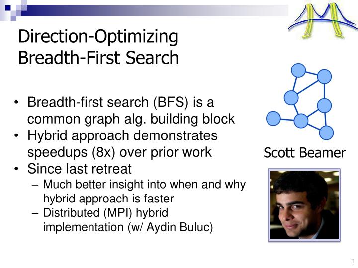 direction optimizing breadth first search
