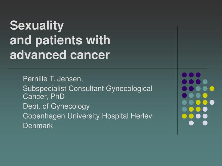 sexuality and patients with advanced cancer
