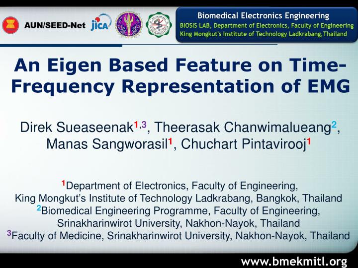 an eigen based feature on time frequency representation of emg