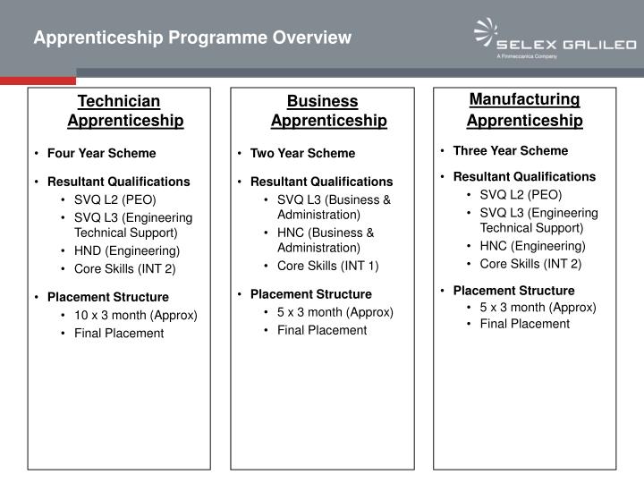 apprenticeship programme overview