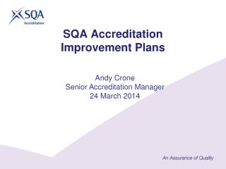 SQA Accreditation Improvement Plans