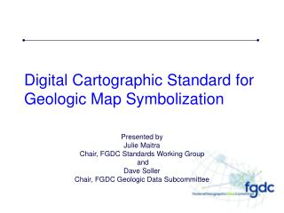 Digital Cartographic Standard for Geologic Map Symbolization