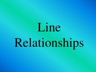 Line Relationships