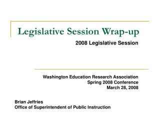 2008 legislative session