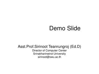 Demo Slide
