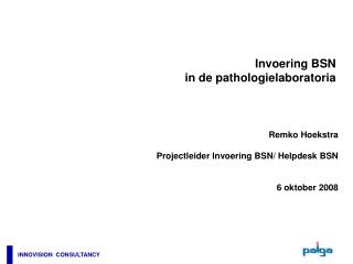 invoering bsn in de pathologielaboratoria