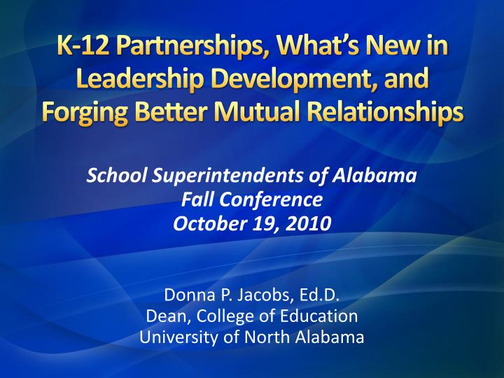 k 12 partnerships what s new in leadership development and forging better mutual relationships