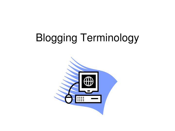 blogging terminology