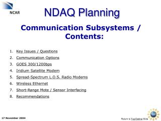 NDAQ Planning