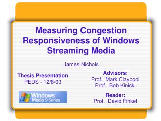 Measuring Congestion Responsiveness of Windows Streaming Media