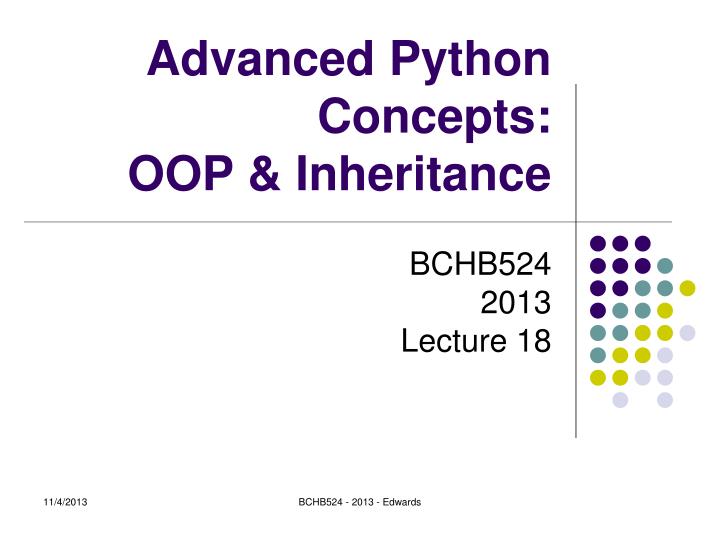 advanced python concepts oop inheritance