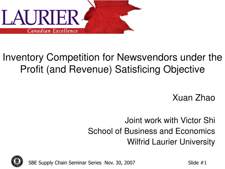 inventory competition for newsvendors under the profit and revenue satisficing objective