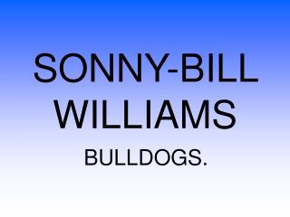 SONNY-BILL WILLIAMS