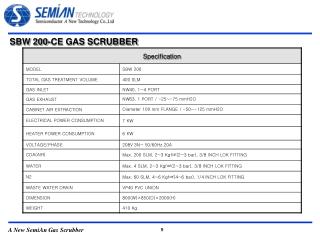 SBW 200-CE GAS SCRUBBER