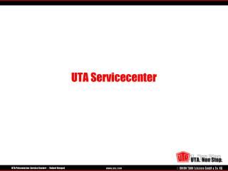 uta servicecenter