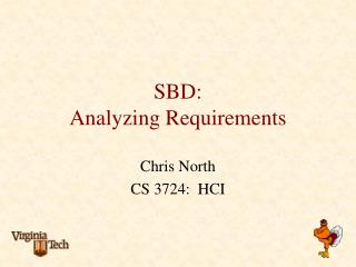 SBD: Analyzing Requirements