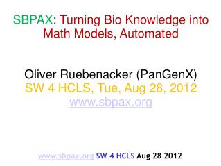 sbpax SW 4 HCLS Aug 28 2012