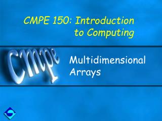 Multidimensional Arrays