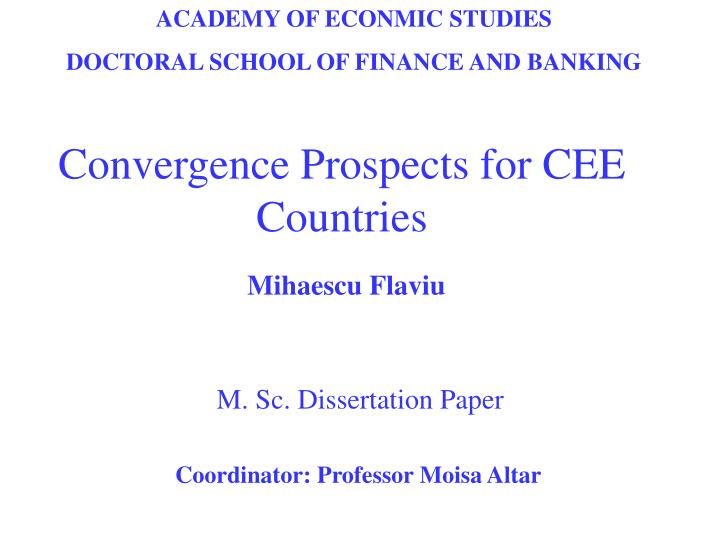 convergence prospects for cee countries