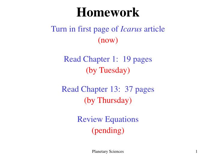 homework