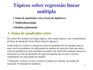 t picos sobre regress o linear m ltipla