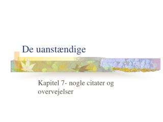 de uanst ndige
