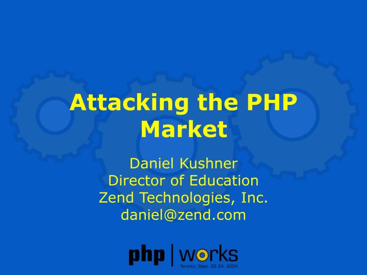 attacking the php market