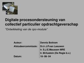 digitale procesondersteuning van collectief particulier opdrachtgeverschap