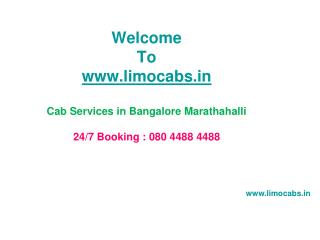 Cab Services in Bangalore Marathahalli Taxi on Rent