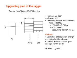 Upgrading plan of the tagger