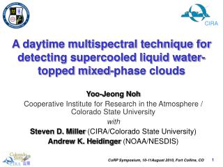 A daytime multispectral technique for detecting supercooled liquid water-topped mixed-phase clouds