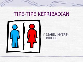 tipe tipe kepribadian