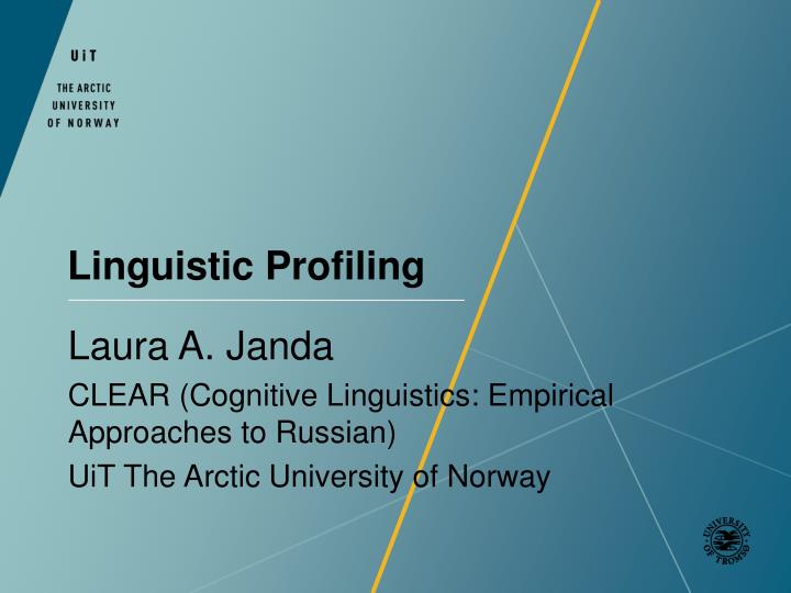 linguistic profiling