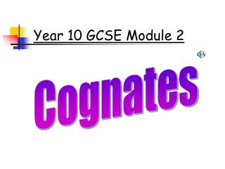Year 10 GCSE Module 2