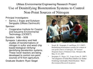 Principal Investigators Sarina J. Ergas and Sukalyan Sengupta (UMass Dartmouth) Sponsor: