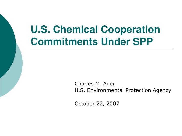 u s chemical cooperation commitments under spp