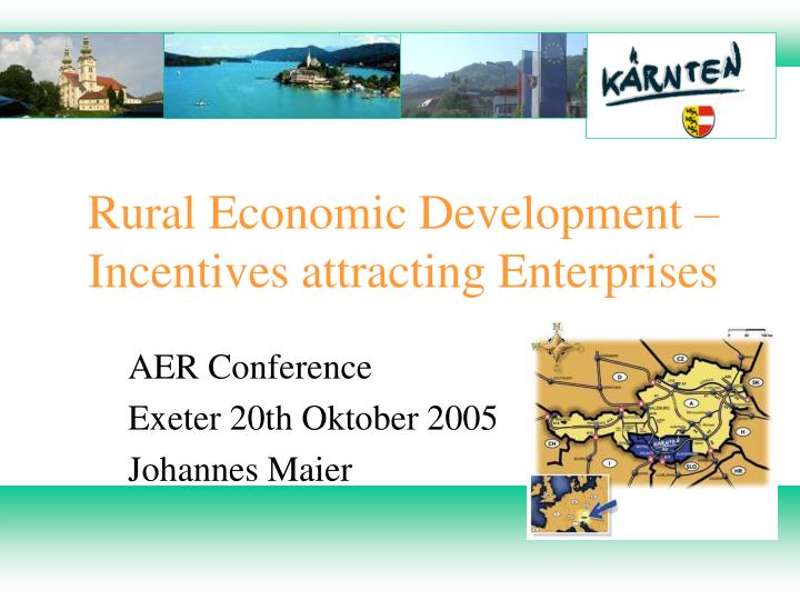 rural economic development incentives attracting enterprises