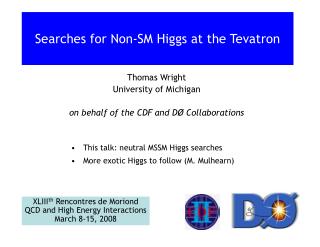 Searches for Non-SM Higgs at the Tevatron