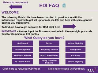 EDI FAQ