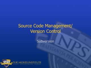 Source Code Management/ Version Control