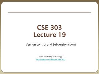 CSE 303 Lecture 19