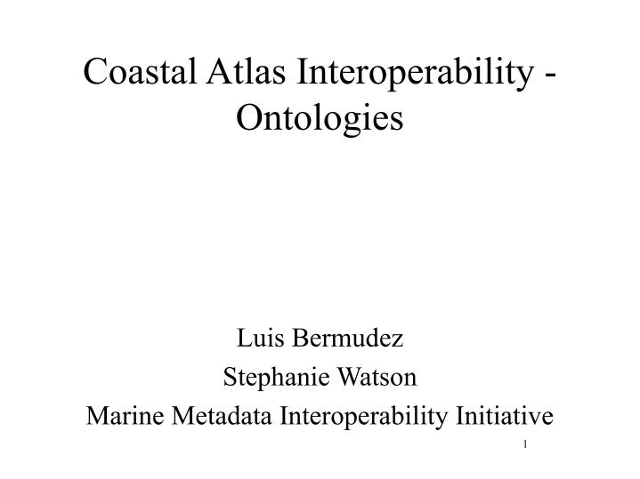 coastal atlas interoperability ontologies
