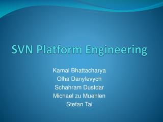 SVN Platform Engineering