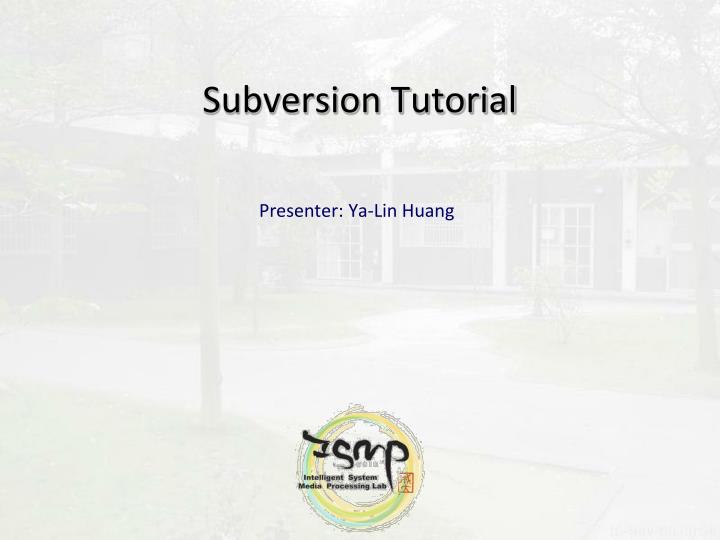 subversion tutorial