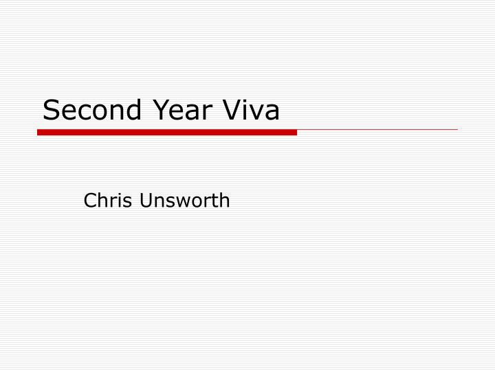 second year viva