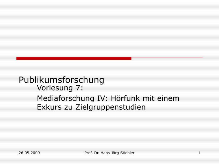 publikumsforschung