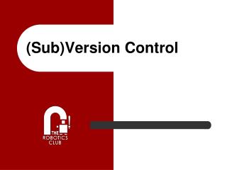 (Sub)Version Control